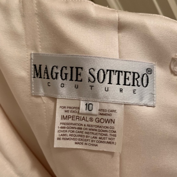 Vintage - Maggie Sottero Champaign/Gold Evening Dress - Wedding/Grad/Formal - Picture 3 of 9